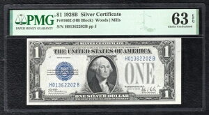 FR. 1602 1928-B 1hut@j[obNvݏؖuH-BubNvPMG UNC-63EPQ