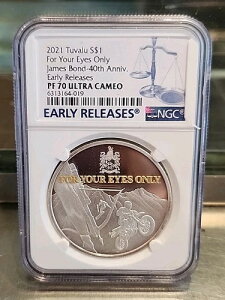 2021 �c�o�� S $1 ���A�E�A�C�Y�E�I�����[ �W�F�[���Y�E�{���h 40 ���N�L�O PF 70 �E���g��...