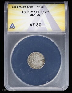 1801-Mo FT 1/2R LVR `[Y3  1/2 A ANACS VF 30