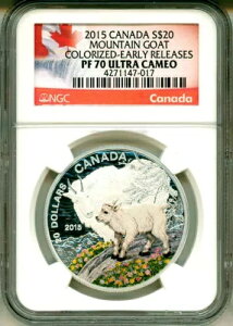 2015�N �J�i�_ S$20 �x�r�[�A�j�}�� �}�E���e���S�[�g �J���[���C�Y ER NGC PF70 �E���g���J���I