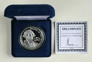 2013�N DELUMINATI MINT Paper is Poverty 1�g���C�I���X .999 FINE �V���o�[���_���I�� COA�t��