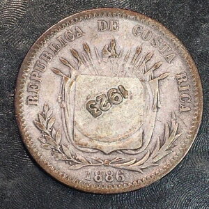 1886 �R�X�^���J 25 �Z���^�{ �V���o�[ �J�E���^�[�X�g���b�N 1923 / 50 �Z���^�{ #Q918