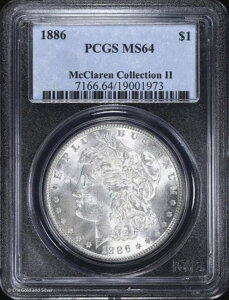 1886-P 1h K PCGS MS 64 | }N[ERNV II