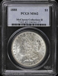 1888-P K PCGS MS 62 | }N[ERNV II  UNC