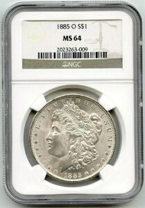 1885-O �����K����� NGC MS 64 �F�� $1 �j���[�I�[�����Y������ - G388