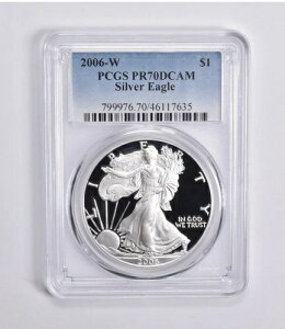 PR70 2006-W DCAM �A�����J���V���o�[�C�[�O�� PCGS �u���[���x��