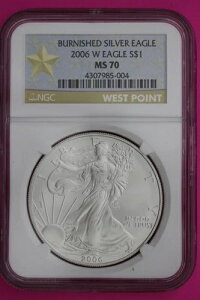 2006 W MS 70 �V���o�[�C�[�O���R�C�� 1�I���X .999 NGC�F��O���[�f�B���O�ςݖ{���X���u 564