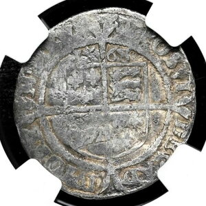 イングランド、エリザベス1世(1558-1603年)。六ペンス銀貨、S-2562、1568/7、NGC Fine Det