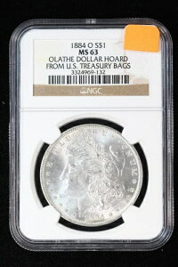 1884-O �����K���E�_���[ NGC MS63 �I���C�T�E�z�[�h �č������ȃo�b�O 3GO2