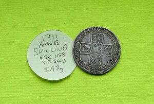 1711�N ��� 1�V�����O �N�C�[���E�A�� (1702-14) 5.97g ESC1158 S2843
