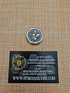 1.5�I���X .999fs �Z���g�r�[�Y �����V���o�[ ���E���h �|�P�����u�s�J�`���E�v COA�t��