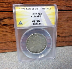 1826�N�� �L���b�v�h�o�X�g �V���o�[�n�[�t�h�� ANACS : VF30 �ڍ׃N���[�j���O�ς� : �I�t�@�[
