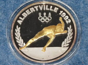 1992�N �A���x�[���r���I�����s�b�N�č��`�[���j�q�X�P�[�g�N���C�X���[�V���o�[�A�[�g���_�� B0812