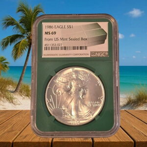 1986N AJ Vo[ C[O NGC MS69 O[RA Nx čǃ{bNX