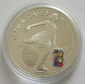 ラオス 1000キップ 2018年平昌オリンピックフィギュアスケート第1位 銀メダル