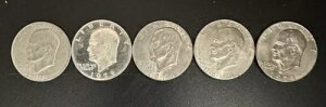 1972年 1973年 1978年 D アイゼンハワー 1ドル硬貨 流通品 銀貨 銅貨