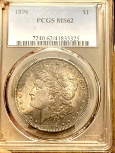 1896-P �����K���E�_���[ �����X�^�[ MS62 �g�[�����H �\�� �������A���_�[�O���[�h PCGS