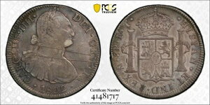 1802-Mo FT/M 8 レア メキシコ KM#109 PCGS XF 詳細「傷あり」#41481717