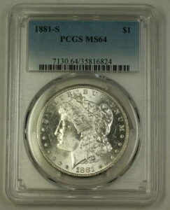 1881-S �č������K����� 1�h���d�� PCGS MS-64 �ǍD (E) 12