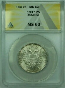 1937NI[XgA 2VO ANACS MS-63 o[Xg[