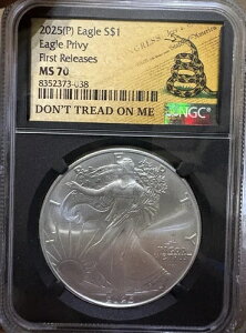 2025 C[O vB t@[Xg [X MS70 NGC O[h - Don't Tread On Me xB