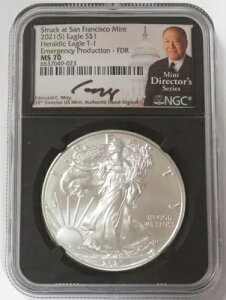 2021 (S) T-1 MOY EMERGENCY FDR AJ Vo[ C[O $1 ubN RA NGC MS 70
