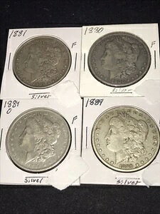 bg4 K 1880-PA1881-PA1884-OA1889-P Circ Fine .900 $1