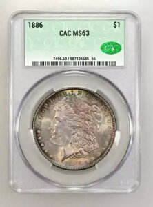 1886�N �����K����� CACG MS 63 CAC �����X�^�[�J���[