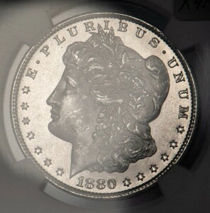 1880-S 0/9 $1 �����K����� - �z�b�g50 VAM-11 �I�[�o�[�f�[�g - NGC MS 63 - X4183