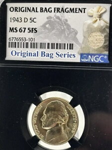 1943N D WFt@[\ Vo[ EH[ jbP ~ NGC MS67 5FS ~ tXebv 5c #2302