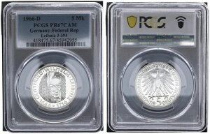 BRD 5}[N 1966N D Cvjbc PCGSFv[tRC PR67CAM 90776