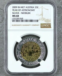 NGC MS 68 2009 BI-MET �I�[�X�g���A 25E �V���w�N ��j�I�u�R�C��