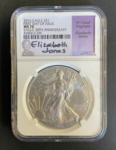 2016N $1 AJ Vo[ C[O NGC MS-70 FDOIAGUxXEW[Y x