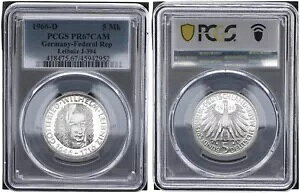 Frg 5 }[N 1966 D Cvjbc PCGS Fv[t PR67CAM 90773
