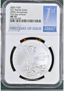 2025-P 1h AJC250NLO Vo[LO NGC MS70 FDOI