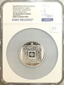 2016�N �N�b�N�� �l�ނ̃}�C���X�g�[�� �G�W�v�g���{ 50g NGC PF70 #0-014