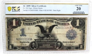 $1 1899 ؖ FR 234 PCGS 20 ɗǍD GIbg o[N f炵!