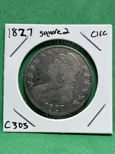 1827�N���L���b�v�h�o�X�g�n�[�t�_���[�B�X�N�G�A2�B�����H�̉~�`�R�C��