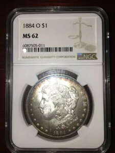 1884 O NGC MS 62 Vo[ K _[AVo[ 1 h RCA\ʃJ[g[