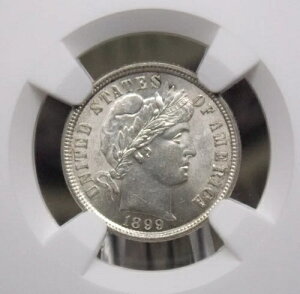1899 "P" Barber SILVER Dime 10c NGC MS62 #013 Unc  ECC&C, Inc.