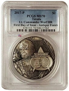 2017 2IX Vo[ $2 co STAR TREK PCGS MS70 FDOI AeB[NRCB