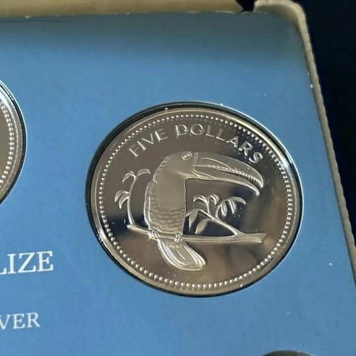 楽天市場】1975年ベリーズ硬貨 純銀製プルーフセット フランクリン 