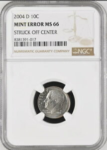 :2004-D 1OC ���[�Y�x���g �_�C�� NGC �قڍō� MS66 �~���g�G���[ �I�t�Z���^�[ �n�C�O���[�h