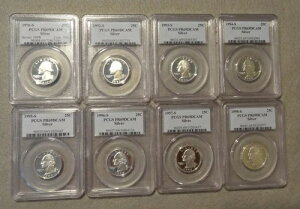 ALL S �~���g 1976 92 93 94 95 96 97 98 PCGS PR69DCAM 8 �V���o�[ �N�H�[�^�[ �X���u