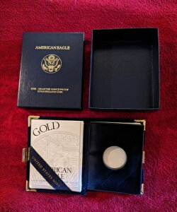 2001年 1/4オンス 10ドル金貨ボックス、米国造幣局プルーフ