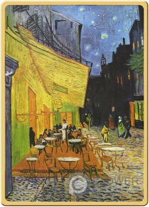 夜のカフェテラス ヴィンセント・マスターピース 1/500オンス金貨 1ドル トケラウ 2022年