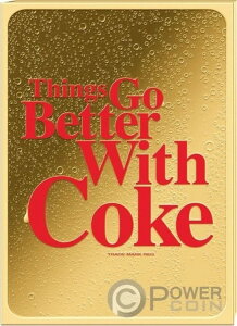 ベターコーク コカ・コーラ スルー・ディケイド 1/500オンス 金貨 3000フラン チャド 2023年