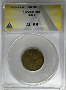 1959-R �C�^���A 20�����d�� ANACS AU 55 W7