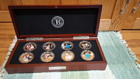 ブラッドフォード女王エリザベス2世戴冠式記念金メッキコイン8枚