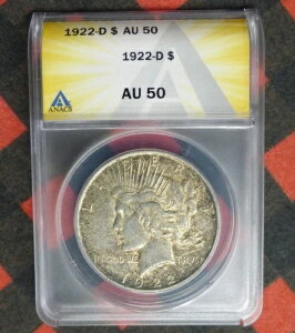 1922 D ANACS AU 50 a݁AAJO 1h